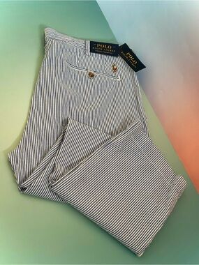 Polo by Ralph Lauren Navy and White Striped Men’s Pants